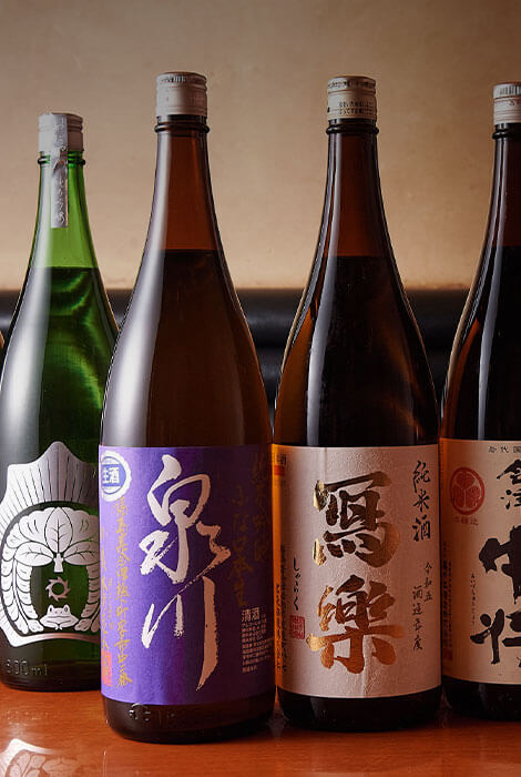 日本酒ボトル集合